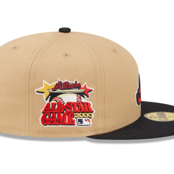 New Era Atlanta Braves CAMEL PACK All Star Game Patch 59FIFTY Fitted Hat - Picture 4 of 7